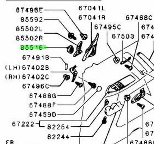 NEW Genuine Mitsubishi Front Speaker OEM 8720A1311