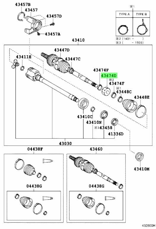 OEM Genuine TOYOTA Lexus New Front Drive Shaft Damper RH 43474-48080 43474480801