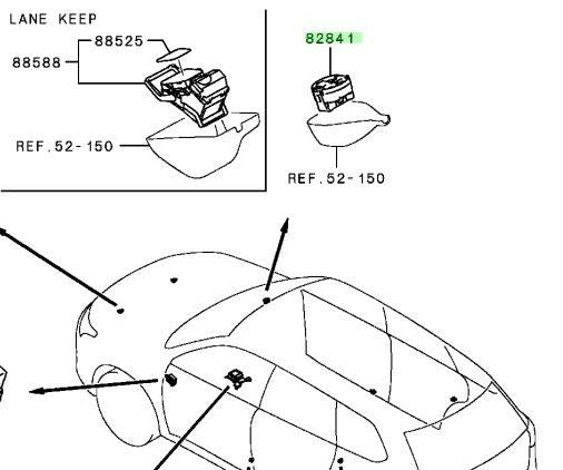 OEM Genuine Mitsubishi Outlander PHEV GG2W SENSOR,LIGHTING CONTROL 8634A1361