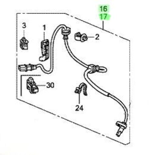 OEM SENSOR ASSY., FR. R&L SET Honda CR-V DBA-RE3 57450-SWA-013/57455-SWA-013