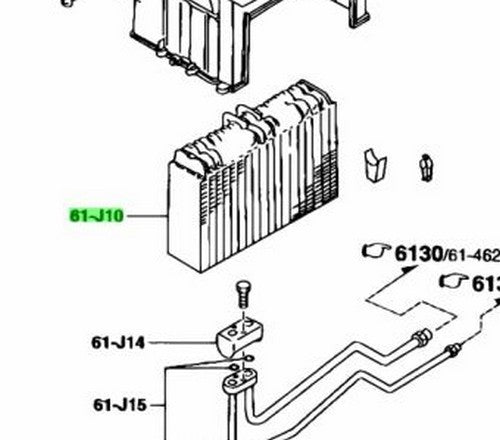 OEM Mazda A/C Evaporator L/R RX-7 FD3S F110-61-J101