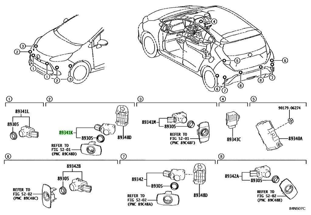 Genuine Toyota Hiace GDH201V Clearance Sonar Computer OEM 89340-262401
