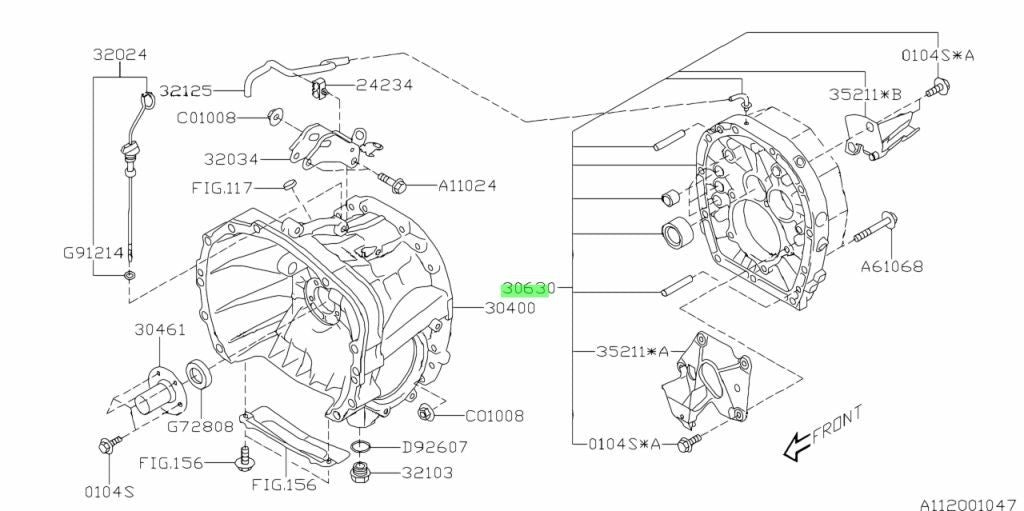 NEW Genuine Subaru Transmission Adapter Plate Assembly OEM 30630AA0601