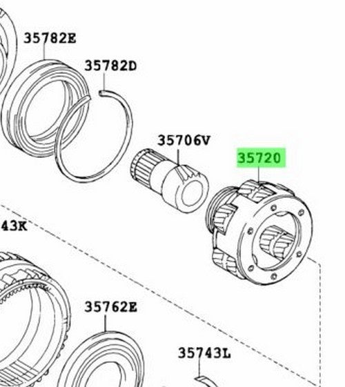 OEM Toyota Lexus Front PlanetaryGearAssembly Transmission 35720-33070 35720330701
