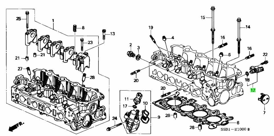 HONDA Genuine K20 K24 CRV RSX CIVIC SI TDC SENSOR ASSEMBLY 37510-PNB-003 JAPAN