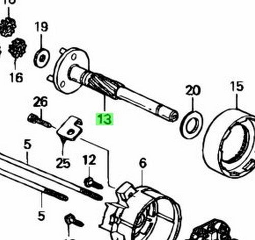 HONDA CR-V ZL K24A RE3 SHAFT, DRIVE 31213PNA003
