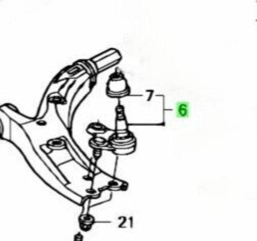 Genuine Honda CR-V 2007-2012 Lower Arm Ball Joint 51220-STK-A01