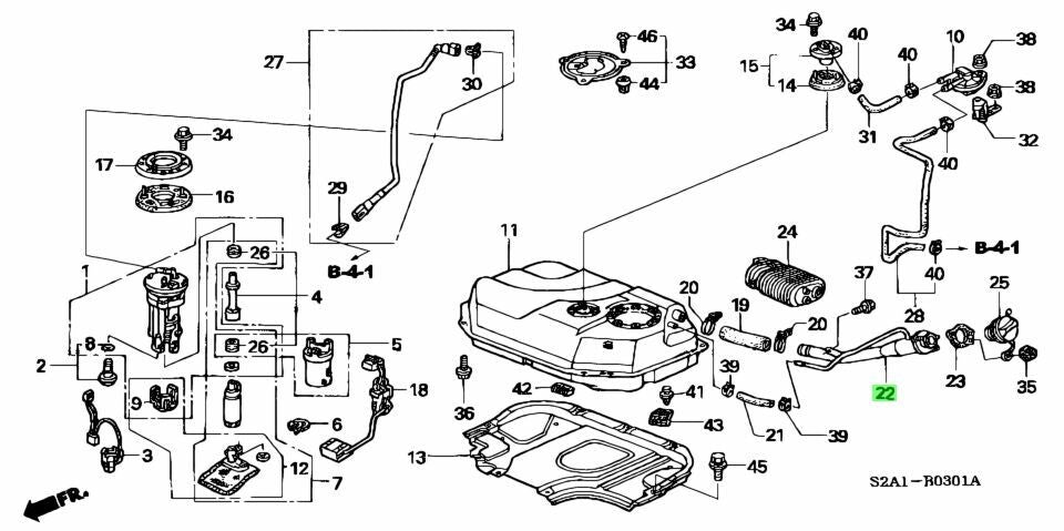 OEM PIPE, METAL 2006-2009 Honda S2000 AP2 17660-S2A-950 17660S2A950