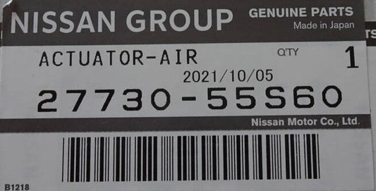 OEM ACTUATOR-AIR INTAKE BOX Genuine Nissan 200SX 27730-55S601