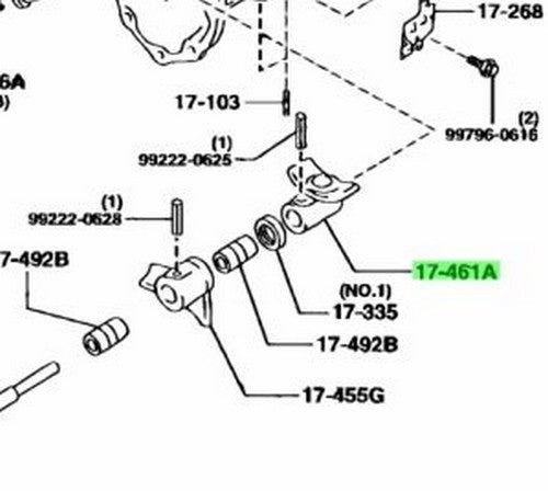New Genuine Mazda Transmission Control Shaft End R522-17-461A OEM1