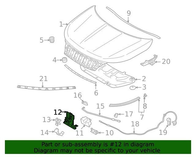 Genuine Mitsubishi Lock Bracket 5900B0161