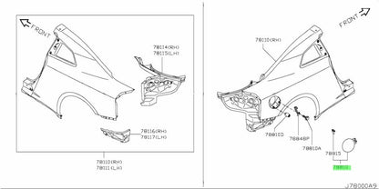 GENUINE NISSAN FUEL FILLER LID 78830-JF01E, GT-R R35 09-22