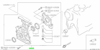 NEW OEM Nissan SR20DET Oil Pump & Front Timing Cover for S13 Silvia 13500-50F00