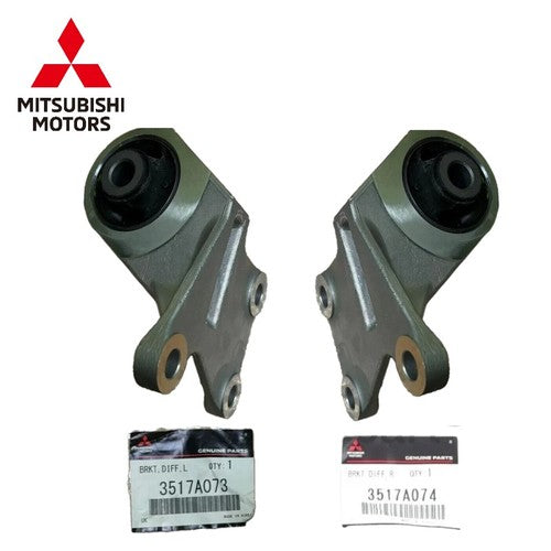 Genuine Mitsubishi Rear Differential Bracket LH RH Set 3517A073 3517A074