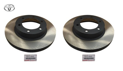 Genuine Toyota Front Brake Disc Rotor x2 43512-35322