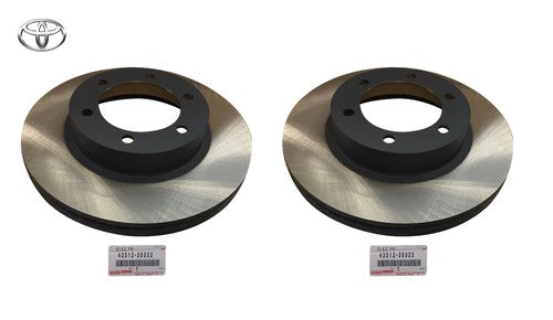 Genuine Toyota Front Brake Disc Rotor x2 43512-35322