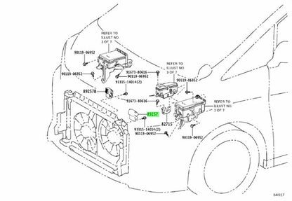 Genuine Toyota Lexus GS IS Cooling Fan Control Computer 89257-26020
