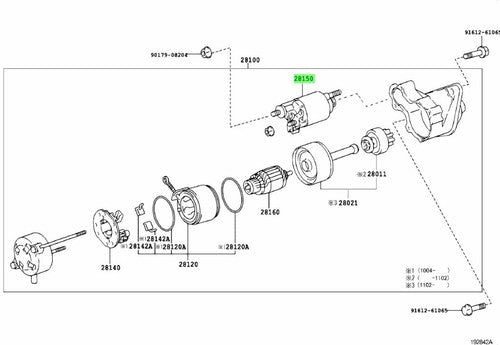 Genuine Toyota Starter Magnet Switch Solenoid 28150-16160 Allion Auris Celica