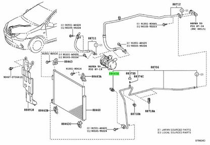 Genuine Toyota 4Runner Cressida Lexus SC300 SC400 AC Pressure Switch 88645-34010