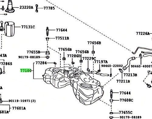 Genuine Lexus Fuel Tank Assy 77001-30630 for GS F GS IS RC F