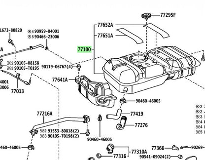 Genuine Toyota Hiace Regius Ace Fuel Tank Assy 77001-V3020