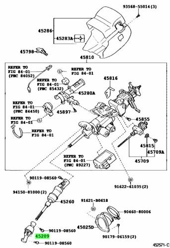 Genuine Lexus GS300 GS430 SC430 Steering Sliding Yoke Sub-Assy 45206-30050