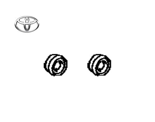 Genuine Toyota ABS Wheel Speed Sensor Set of 2 89544-12010