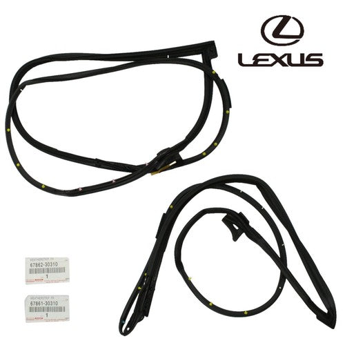Genuine Lexus GS Front Door Weatherstrip RH LH Set 67861-30310 67862-30310