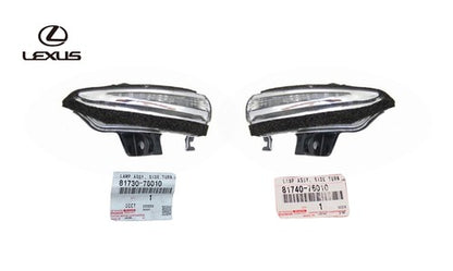 Genuine Toyota Side Mirror Turn Signal Lamp RH LH Set 81730-76010 81740-76010