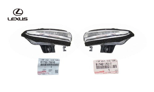 Genuine Toyota Side Mirror Turn Signal Lamp RH LH Set 81730-76010 81740-76010