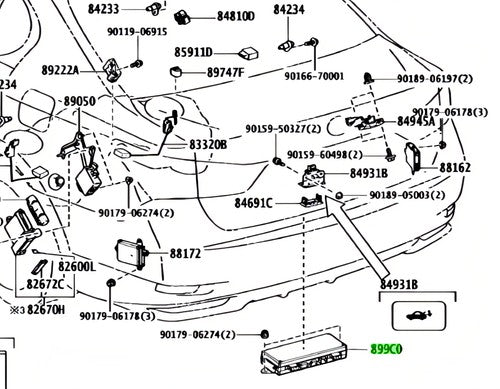 Genuine Lexus GS F Torque Vectoring Differential Computer 899C0-30010