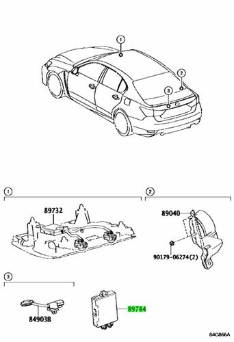 Genuine Toyota Lexus Immobilizer Code Computer 89784-30070 ES GS GS F
