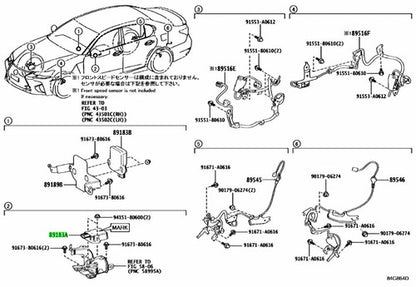Genuine Lexus Yaw Rate Sensor 89183-50040