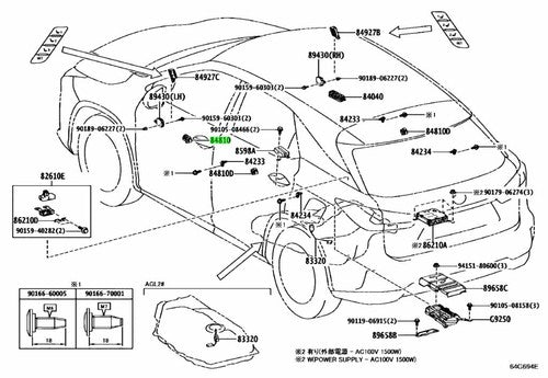 Genuine Toyota Lexus Power Window Switch Assy 84810-48040