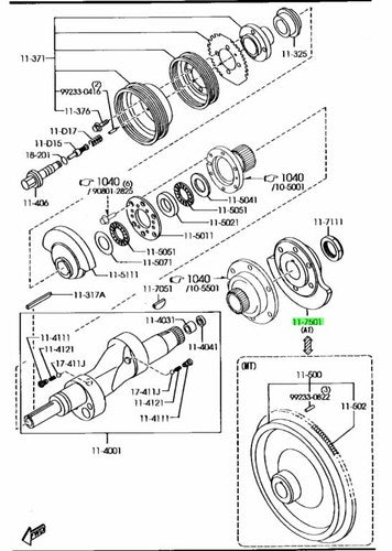 Genuine Mazda Rotary Counterweight N3Z2-11-52X