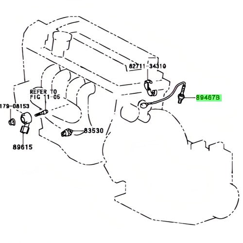 Genuine Toyota Air Fuel Ratio Sensor 89467-47010 for Prius NHW20