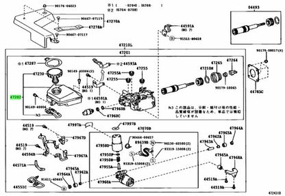 Genuine Lexus GS300 GS430 SC430 Brake Master Cylinder Reservoir 47220-30130