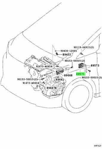 Genuine Toyota Lexus Fuel Pump Control Computer 89571-58010 ES300h ES350 GS IS