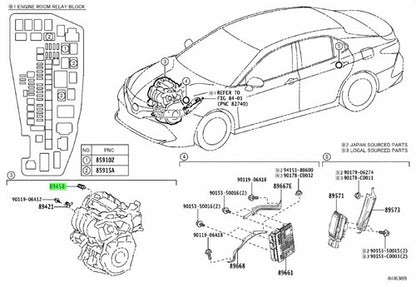 Genuine Toyota Lexus Fuel Pressure Sensor 89458-33030 ES300h ES350 ES250 LM350h