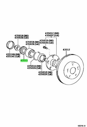 Genuine Lexus GS300 GS430 SC430 Front ABS Skid Control Sensor Rotor 43515-30020