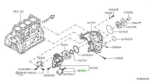 Genuine Nissan Fuel Pump Suction Control SCV Valve 16860-LC10B