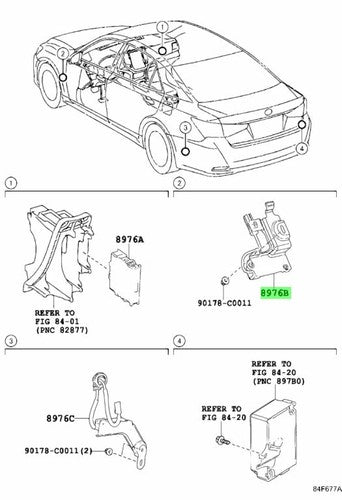 Genuine Toyota Lexus GS RC Crown TPMS Initiator Front 8976B-30011