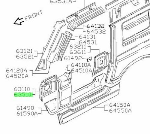OEM Genuine Suzuki Jimny Samurai FrontPanel Assembly RadiatorSupport 63510-70A011