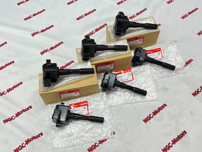 OEM Honda 90-05 NSX Type-S Type-R NA1 NA2 Ignition Coil FR RR Set of 6 Genuine