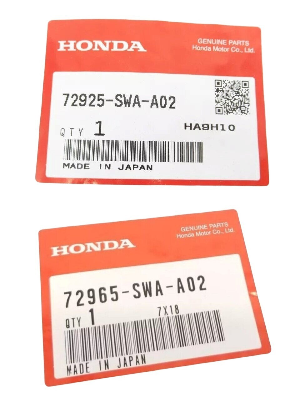 OEM MOLDING RR DOOR SASH R&L SET Honda CR-V DBA-RE3 72925-SWA-A02/72965-SWA-A02