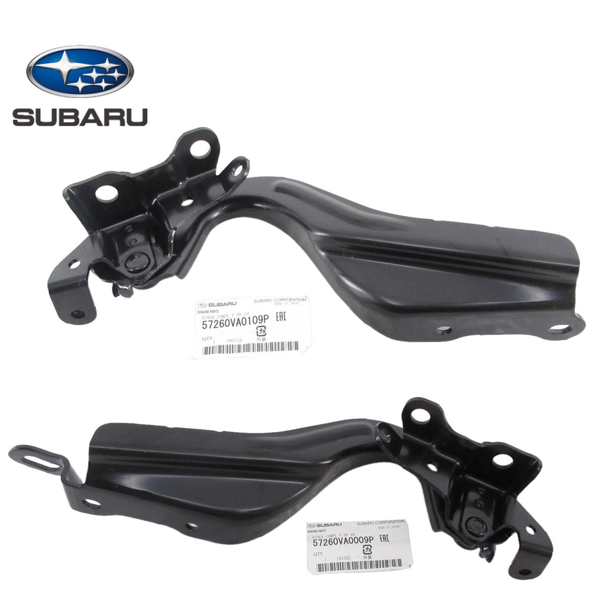 Genuine Subaru Hood Hinge Set RH LH 57260VA0009P 57260VA0109P0