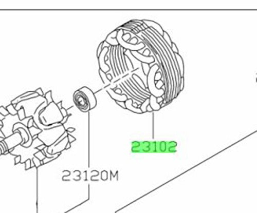 OEM STATOR ASSEMBLY Genuine Nissan GT-R R33 BCNR33 23102-0M8001