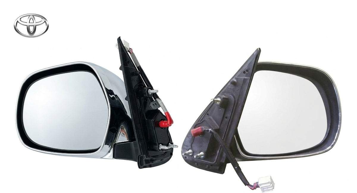 Genuine Toyota Hiace GDH201V Chrome Heated Mirror Pair 87940-26740 87910-266400