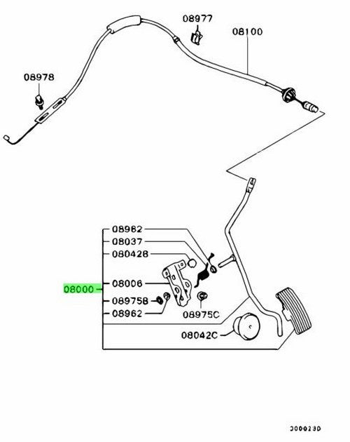 Genuine Mitsubishi Lancer Evo CT9A Accelerator Pedal OEM 1600A0151
