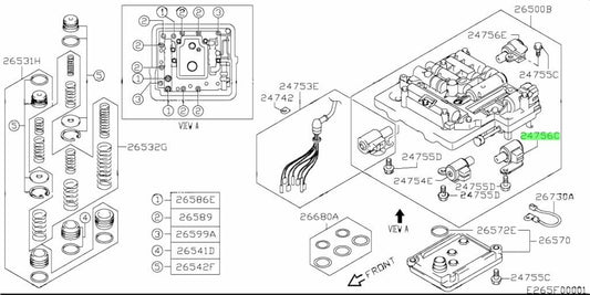 24756-81A30-000 Suzuki Solenoid assy,shift no.4 2475681A30000, New Genuine OEM P0
